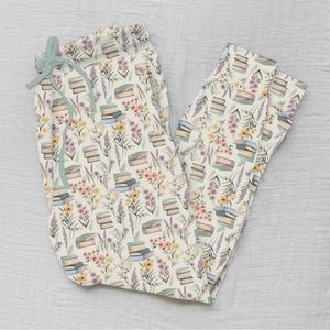 Comfortable Ladies Books & Bouquets - Women's Bamboo Lounge Joggers